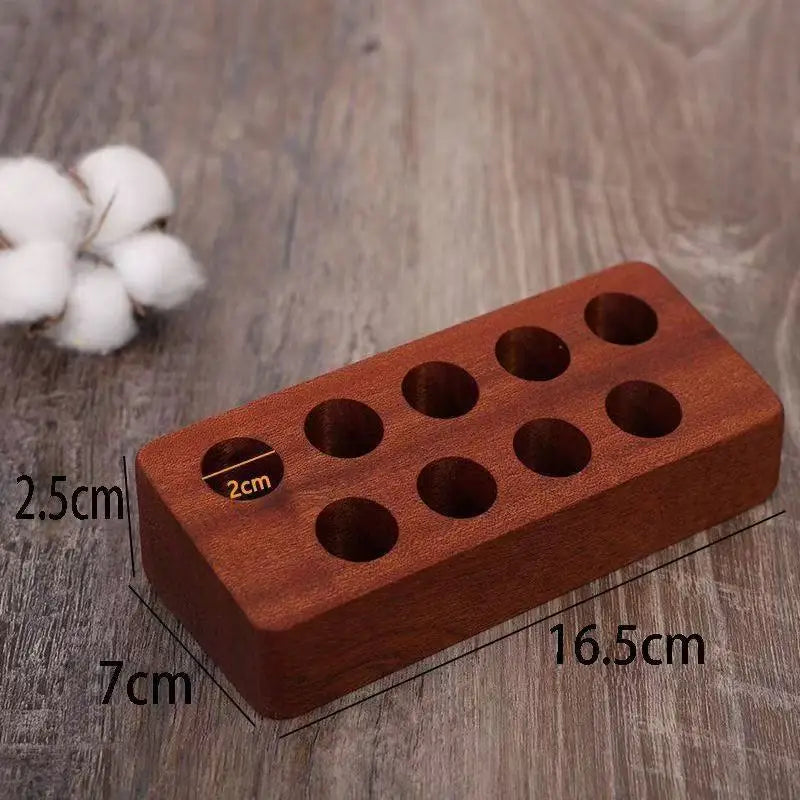 Wood Essential Oil Storage Rack Essential Oil Aromatherapy Rack Cosmetics Lipstick Rack Wall Shelf Home Decoration